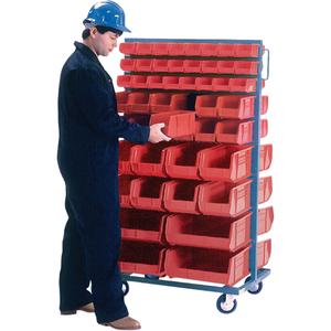 Double-Sided Mobile Bin Rack - 010-LFE323