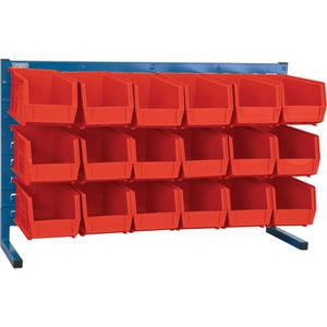 Louvered Rack with Bins - 010-LFE488