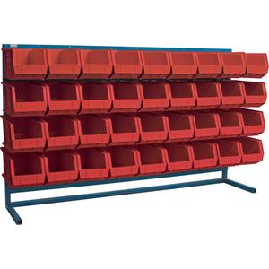 Louvered Rack with Bins - 010-LFE418
