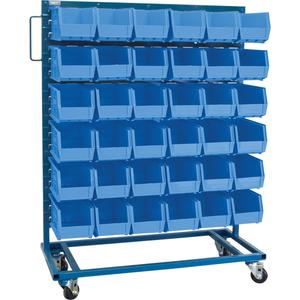 Single-Sided Mobile Bin Rack - 010-LFE983