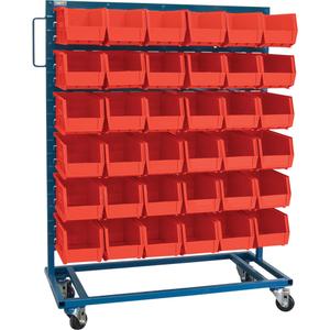 Single-Sided Mobile Bin Rack - 010-LFE984