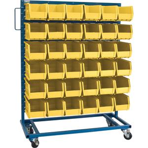 Single-Sided Mobile Bin Rack - 010-LFE985