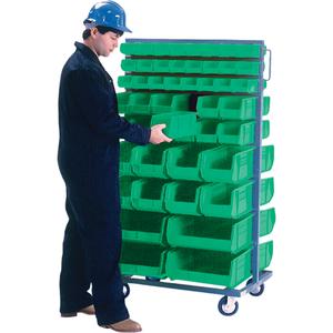Double-Sided Mobile Bin Rack - 010-LFE916