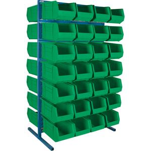 Double-Sided Stationary Bin Rack - 010-LFE910