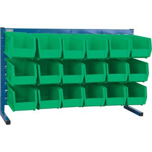 Louvered Rack with Bins - 010-LFI696