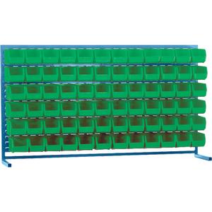 Louvered Rack with Bins - 010-LFI690
