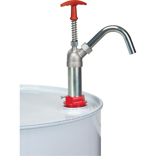 Pull Type Drum Pump - 22 oz./Stroke, 55 Gal., Steel, 2" Bung, 1 Year Limited, Steel, Aluminium, Zinc, Brass & PTFE - Image 2