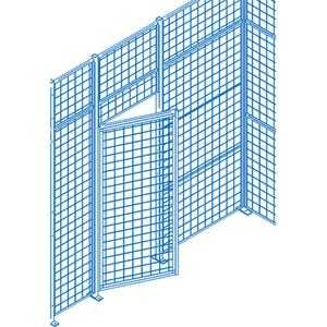 Wire Mesh Partition Components - Swing Doors - 010-LNG443