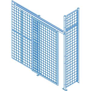 Wire Mesh Partition Components - Sliding Doors - 010-LNG430