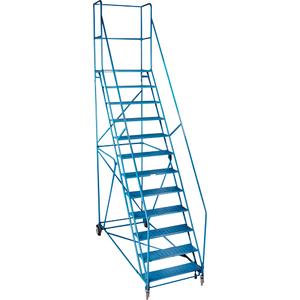 CSA-Certified Rolling Step Ladder with Locking Step - 010-LPD957
