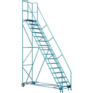 CSA-Certified Rolling Step Ladder with Locking Step - 010-LPD959