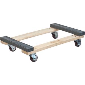 Rubber Ends Hardwood Dolly - 010-LPQ420