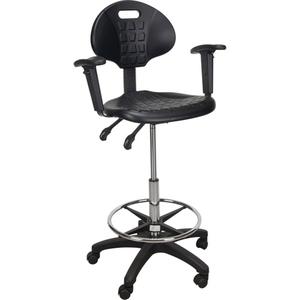 Heavy-Duty Ergonomic Stool with Adjustable Arm Rests & Nylon Stem Casters - 010-LRU667