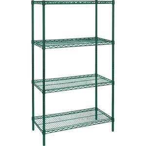 Heavy-Duty Green Epoxy Finish Wire Shelving - 010-LUO993