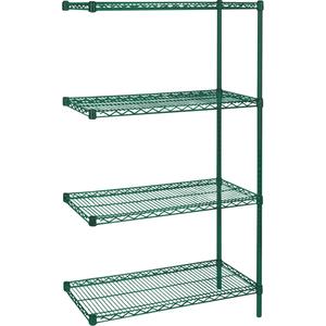 Heavy-Duty Green Epoxy Finish Wire Shelving - 010-LUO982