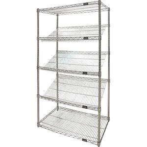 Slanted Wire Shelving Unit - 010-LUQ812