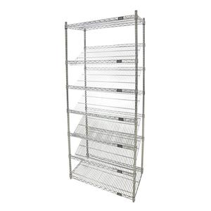 Slanted Wire Shelving Unit - 010-LUQ825