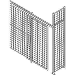 Heavy-Duty Wire Mesh Partition Sliding Door - 010-LUQ955