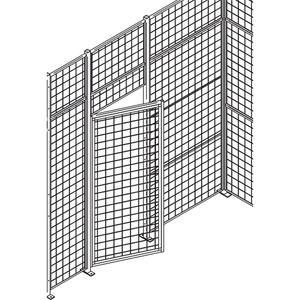 Heavy-Duty Wire Mesh Partition Swing Door - 010-LUQ951