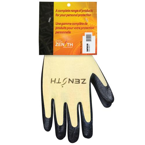 Superior Grip Cut-Resistant Gloves - 8, 13, Aramid, Foam Nitrile, Dipped Palm, ANSI/ISEA 105 Level 3/EN 388 Level 5, Wrinkle, 120, Knit, 1 Year Limited