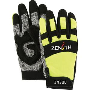 ZM500 High-Visibility Cut-Resistant Mechanic's Gloves - 010-LVGS769