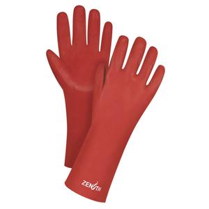 Red Smooth-Finish Chemical-Resistant Gloves - 010-LVHH138