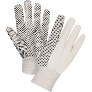 Cotton Canvas Dotted Palm Gloves - 010-LVHH270