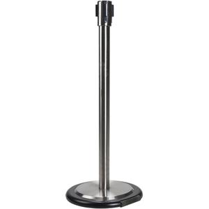 Free-Standing Crowd Control Barrier Receiver Post With Wheels - 010-LVHL094