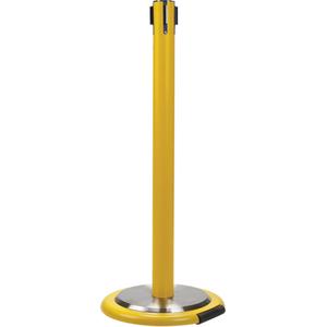 Free-Standing Crowd Control Barrier Receiver Post With Wheels - 010-LVHL098
