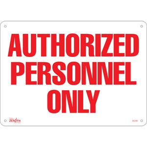 "Authorized Personnel Only" Sign - 010-LVJO696
