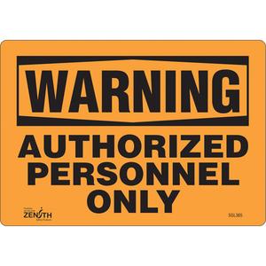 "Authorized Personnel Only" Sign - 010-LVJO698