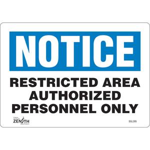"Authorized Personnel Only" Sign - 010-LVJO628