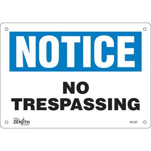 "No Trespassing" Sign - 010-LVJO750