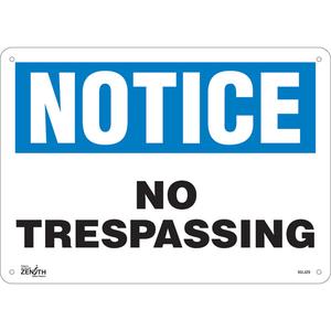 "No Trespassing" Sign - 010-LVJO752