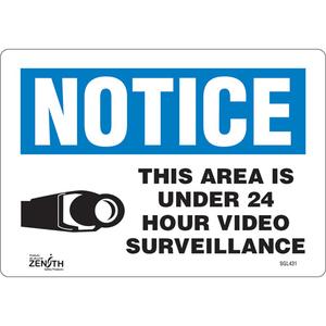 "24 Hour Surveillance" Sign - 010-LVJO764