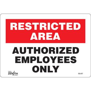 "Authorized Personnel Only" Sign - 010-LVJO760