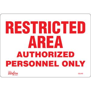 "Authorized Personnel Only" Sign - 010-LVJO772