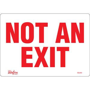 "Not An Exit" Sign - 010-LVJO788