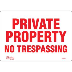 "Private Property" Sign - 010-LVJO794