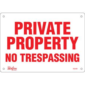 "Private Property" Sign - 010-LVJO796