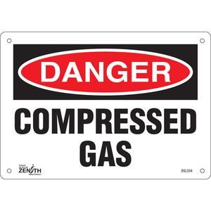 "Compressed Gas" Sign - 010-LVJO867