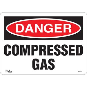 "Compressed Gas" Sign - 010-LVJO869