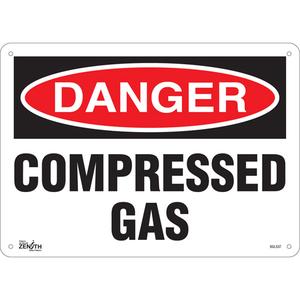 "Compressed Gas" Sign - 010-LVJO860