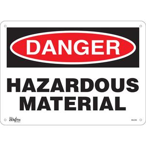 "Hazardous Material" Sign - 010-LVJO888