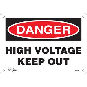 "High Voltage Keep Out" Sign - 010-LVJO975