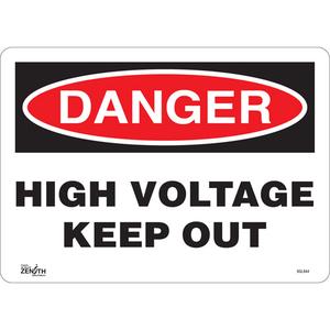 "High Voltage Keep Out" Sign - 010-LVJO977