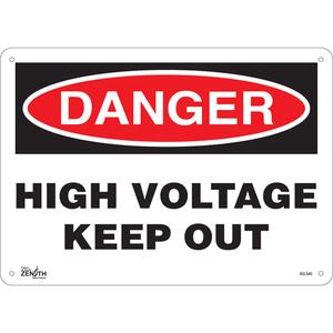 "High Voltage Keep Out" Sign - 010-LVJO979