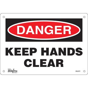 "Keep Hands Clear" Sign - 010-LVJO905