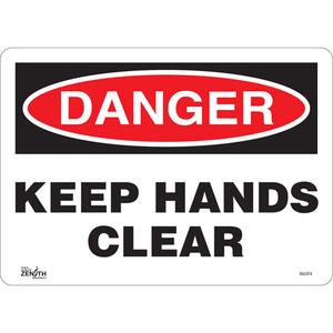 "Keep Hands Clear" Sign - 010-LVJO907