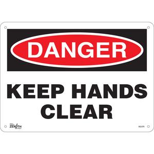"Keep Hands Clear" Sign - 010-LVJO909